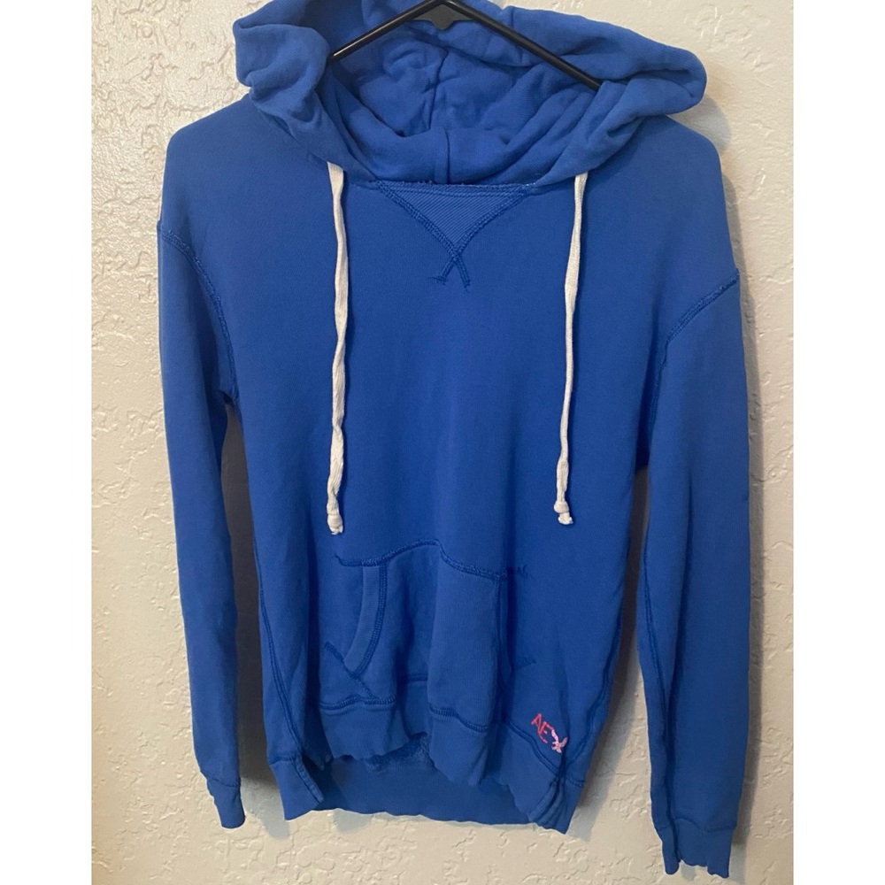 American Eagle Outfitters Royal Blue Hoodie Sweater